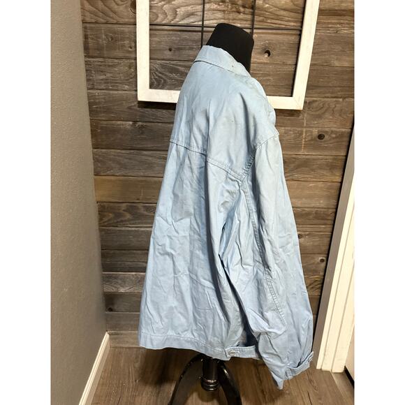 Faconnable light blue bomber jacket men's coast size XL - Picture 11 of 11